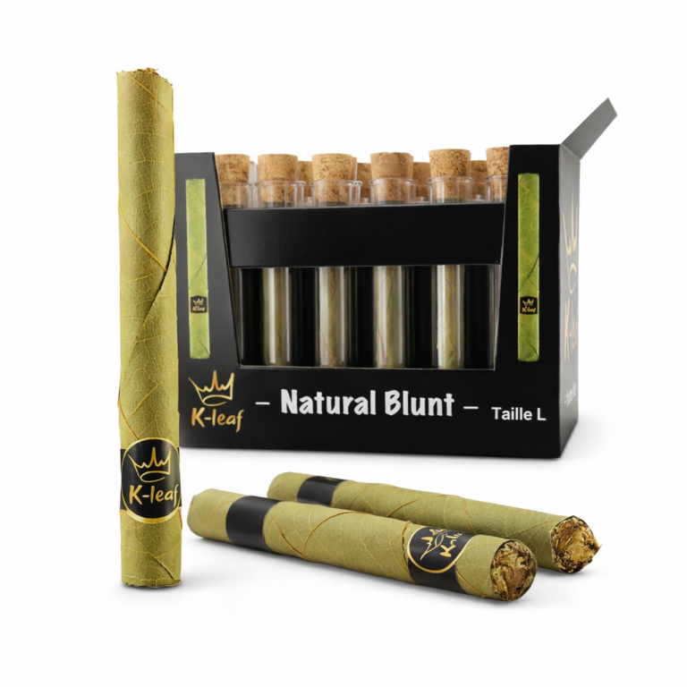 K Leaf Natural Blunt taille L en feuille de cordia sans tabac
