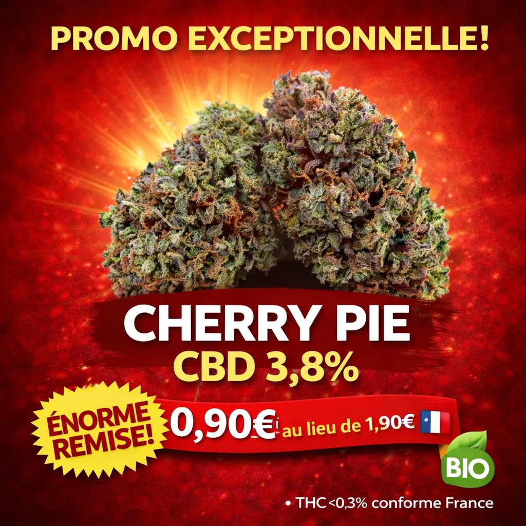 Cherry Pie CBD 3.8 fleur en promotion