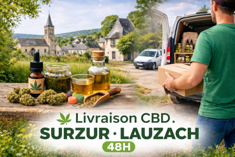 CBD Surzur Lauzach livraison rapide 48h fleurs huiles résines