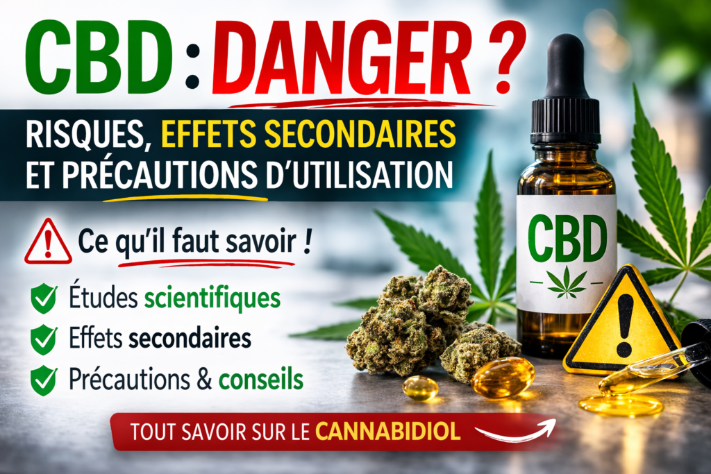 CBD danger pour la santé risques et effets secondaires du cannabidiol