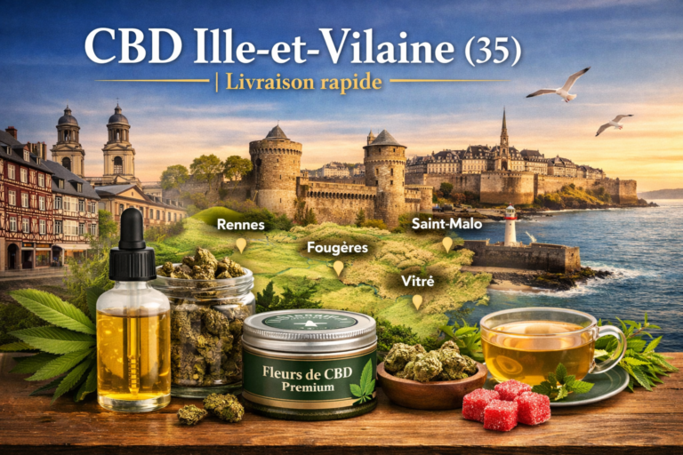 CBD Ille-et-Vilaine 35 livraison rapide à Rennes, Saint-Malo et Vitré