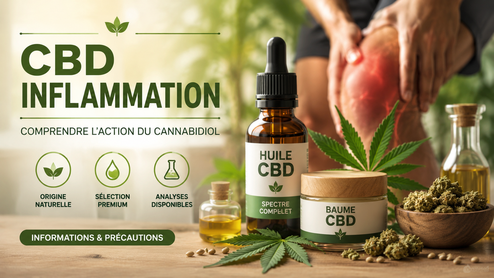 CBD inflammation : cannabidiol, informations, limites et précautions MJ Store