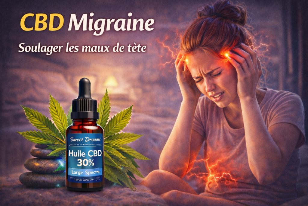 CBD migraine – huile CBD pour accompagner les maux de tête et favoriser la détente