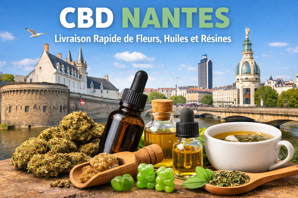 CBD Nantes livraison rapide fleurs huiles résines CBD Loire-Atlantique