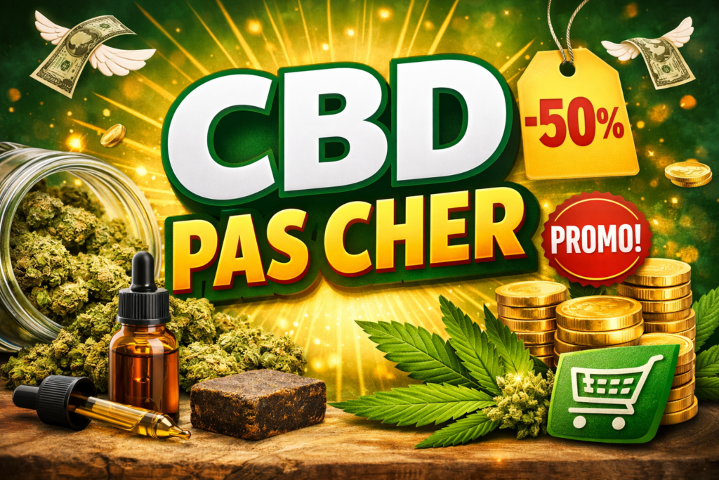 CBD pas cher avec promotions sur fleurs CBD, résines et huiles disponibles en ligne chez MJStore