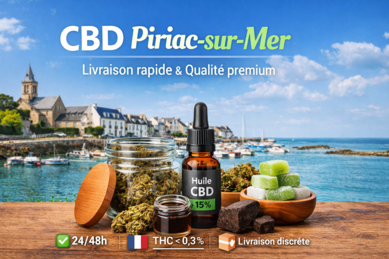 CBD Piriac-sur-Mer livraison rapide fleurs huiles résines presqu’île guérandaise