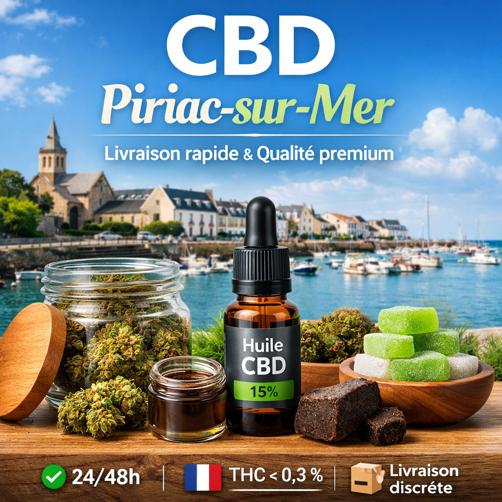 CBD Piriac-sur-Mer livraison rapide fleurs huiles résines Loire-Atlantique