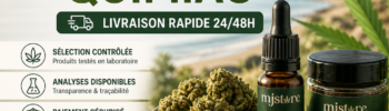 CBD Quimiac avec livraison rapide 24/48h, sélection contrôlée et analyses disponibles MJ Store