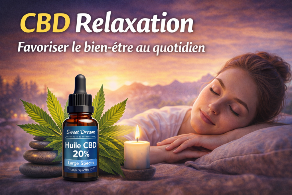 CBD relaxation – huile CBD pour favoriser la détente et le bien-être au quotidien