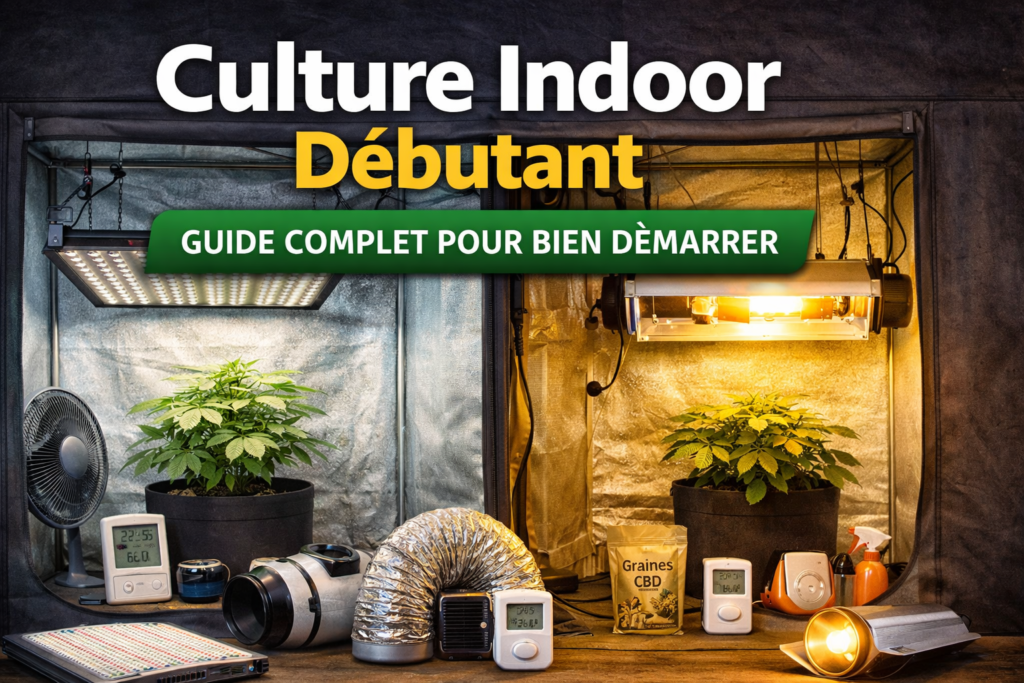 culture indoor débutant avec kit complet LED et HPS pour bien démarrer