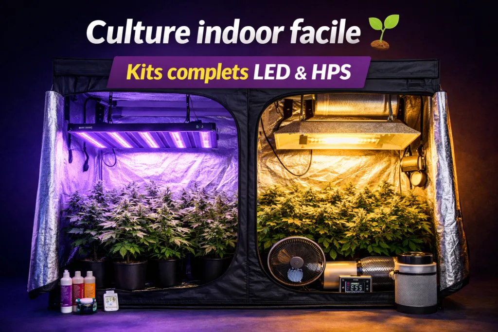 culture indoor kit LED HPS équipement complet tente de culture éclairage intérieur