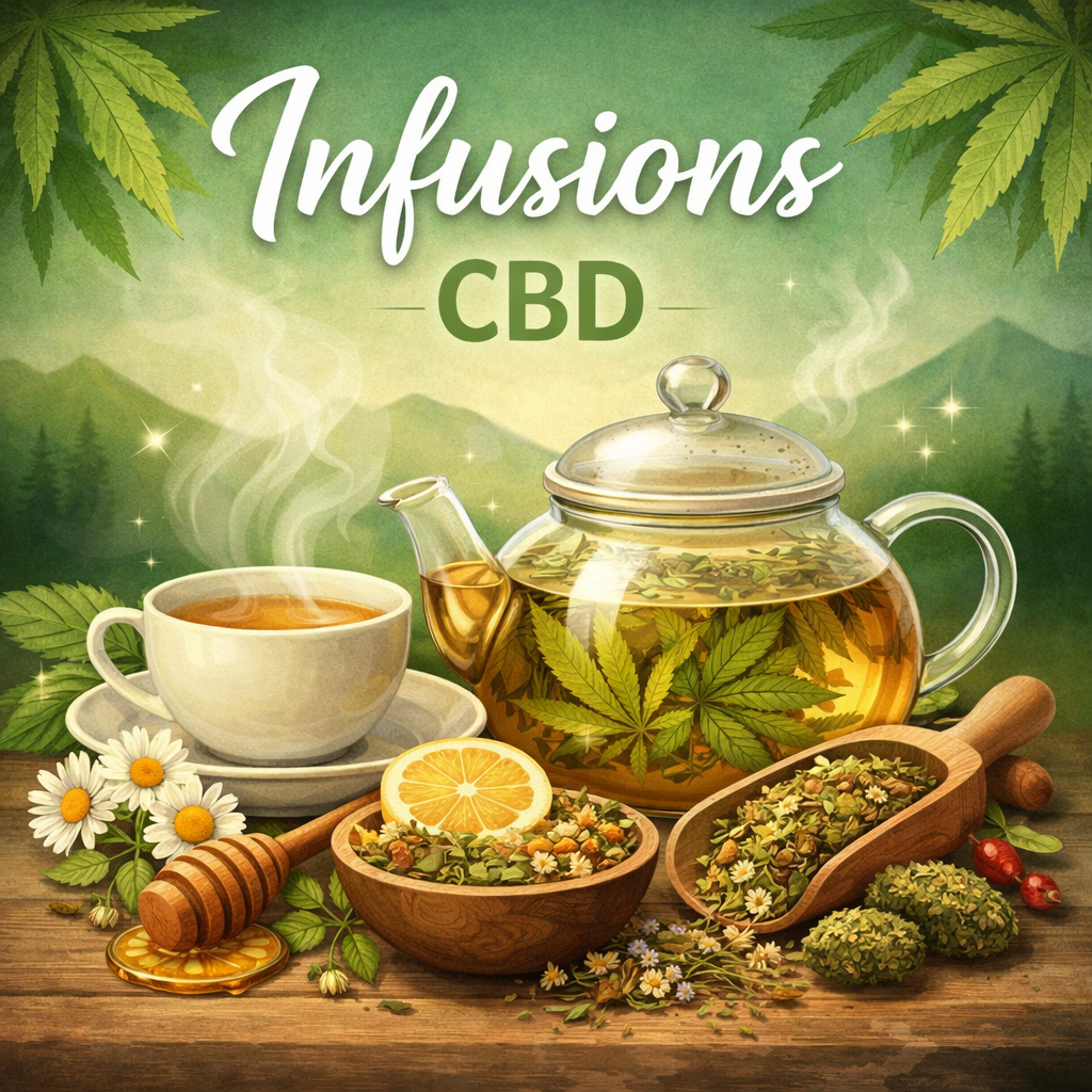 Infusion CBD bio – tisane au chanvre pour relaxation et bien-être