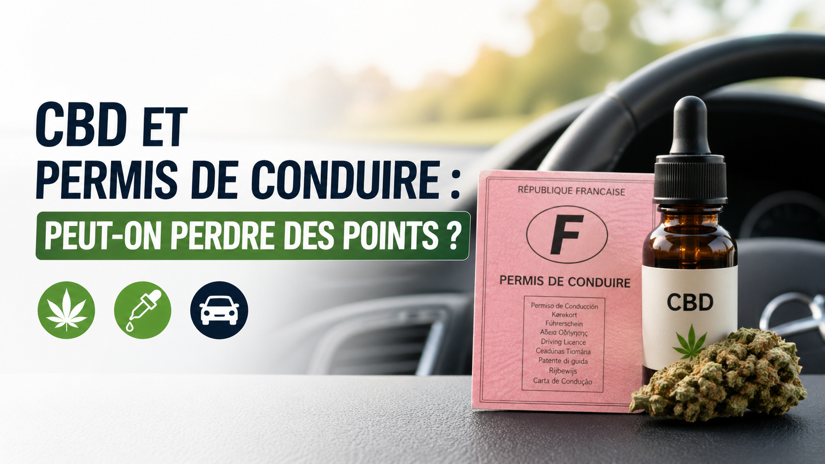 CBD et permis de conduire peut-on perdre des points lors d’un contrôle salivaire en France