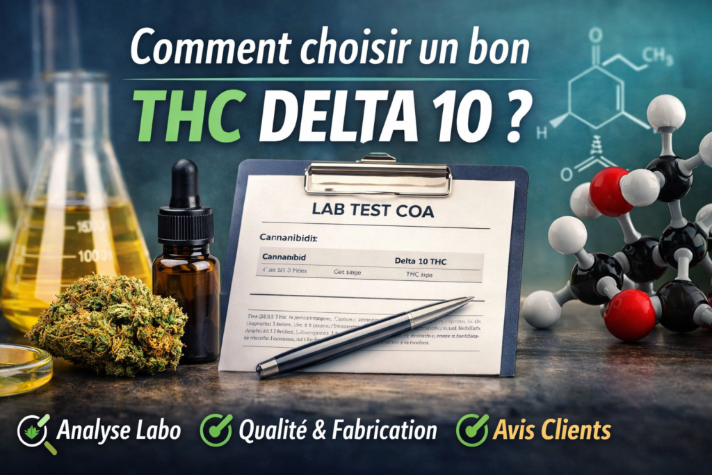 comment choisir THC Delta 10 analyse laboratoire qualité avis clients
