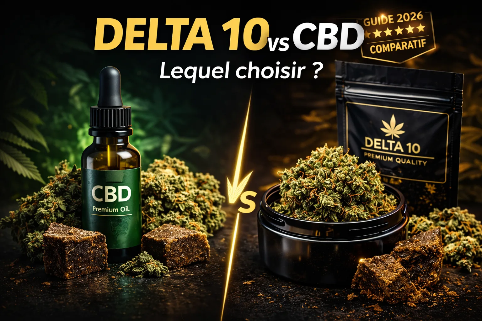 delta 10 vs cbd comparatif produits chanvre premium