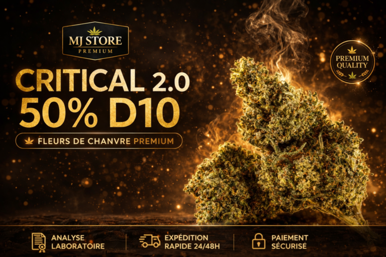 Fleur D10 Critical 2.0 50% analyse laboratoire avis Delta-10 MJ Store