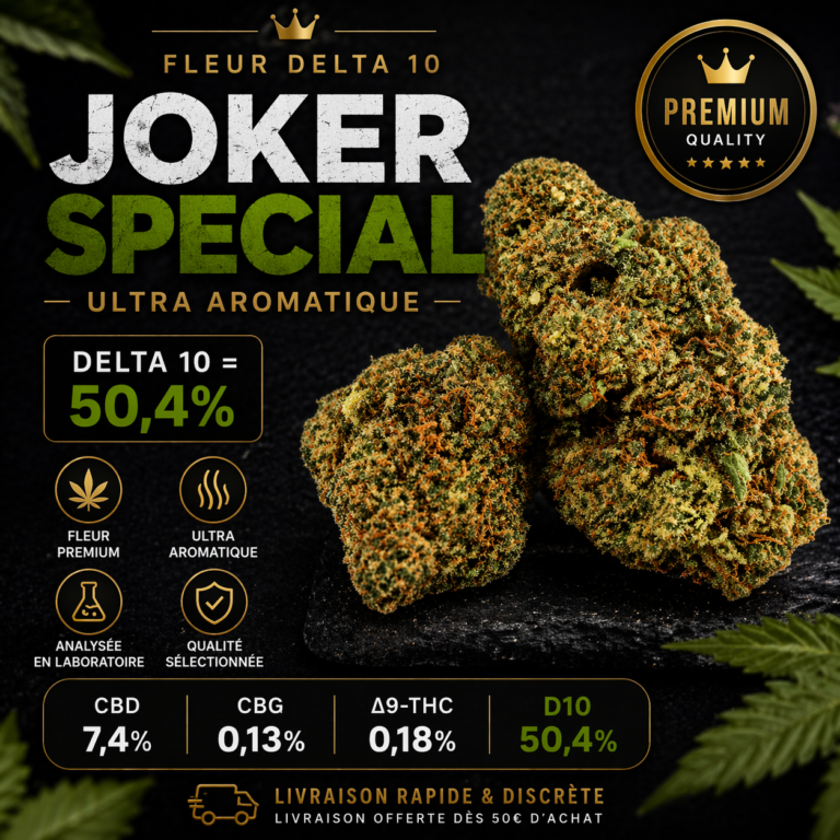 Fleur delta 10 ultra aromatique Joker Special 50,4% D10 premium MJ Store