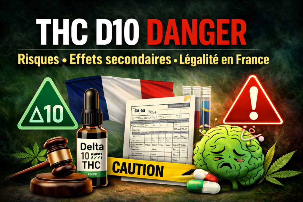 THC D10 danger effets secondaires légalité France delta 10