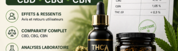 THC Delta 10 effets avis comparatif CBD CBG CBN MJ Store