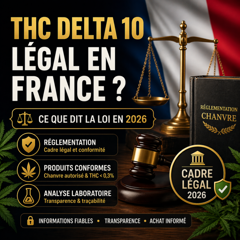 thc delta 10 legal france 2026 cadre reglementaire chanvre analyse laboratoire conformite mjstore