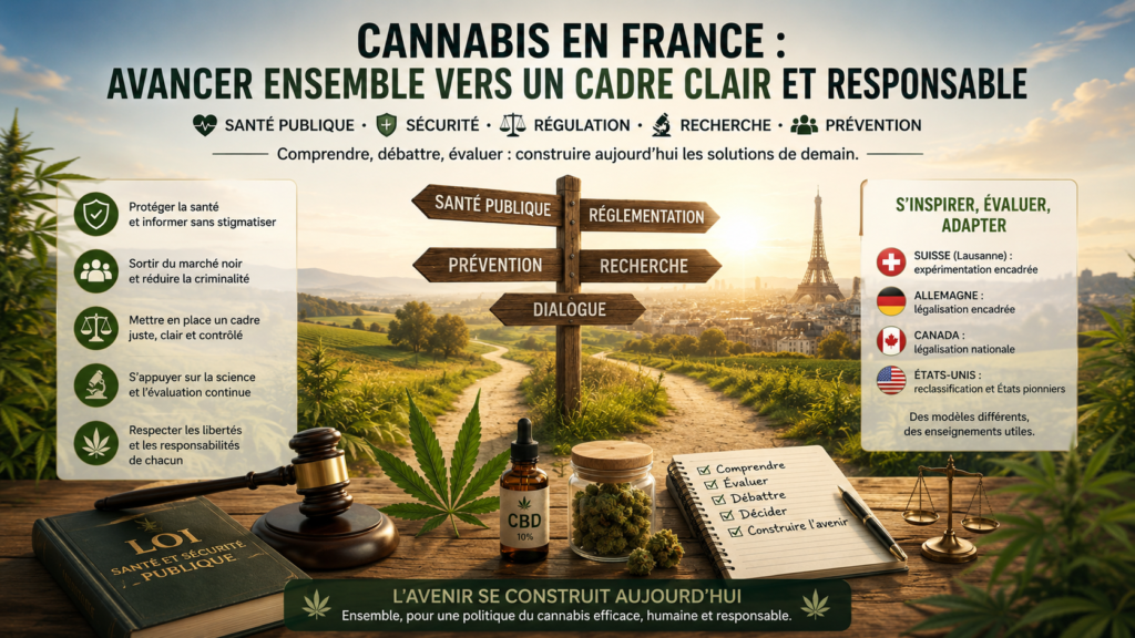 Cannabis en France cadre responsable santé publique prévention régulation et débat
