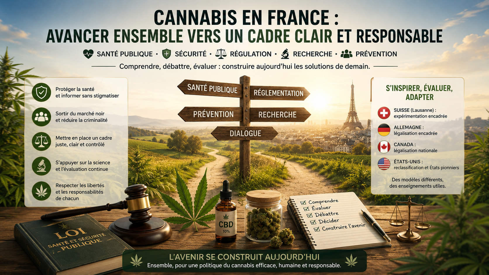 Cannabis en France : vers un cadre clair, responsable et préventif Cannabis en France cadre responsable santé publique prévention régulation et débat