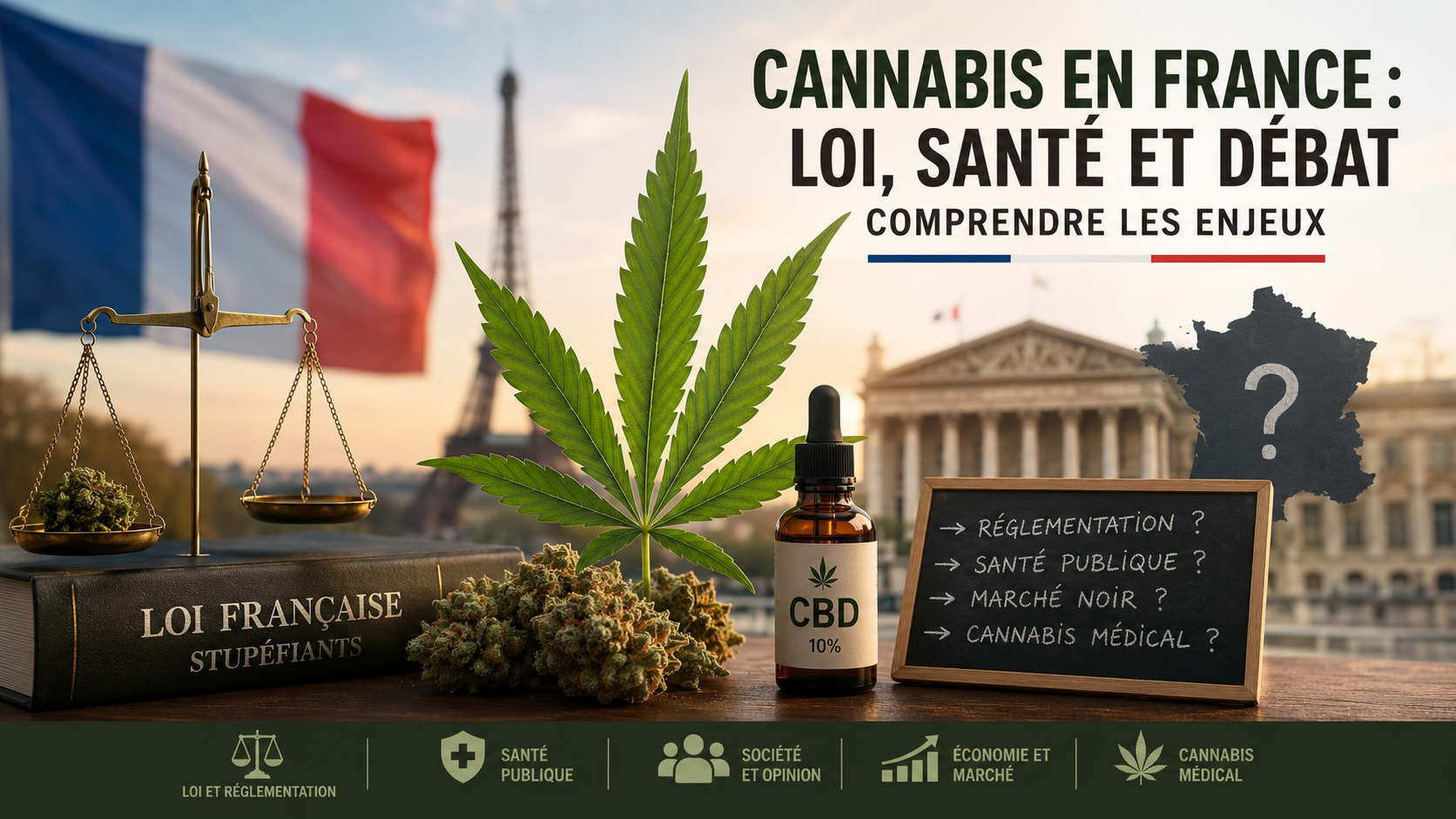 Cannabis légal en France : marché noir, santé publique, CBD et débat réglementaire Cannabis légal en France marché noir santé publique CBD et débat réglementaire MJ Store