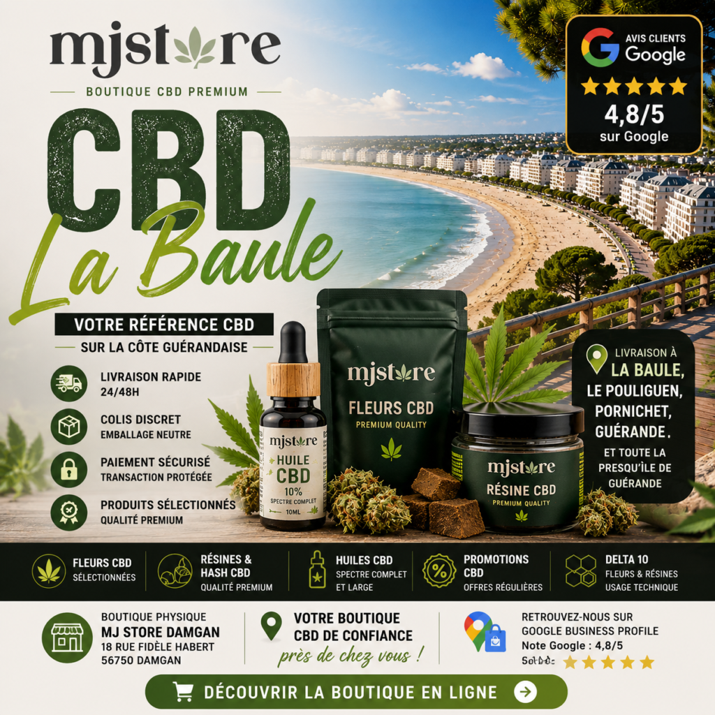 CBD La Baule - Boutique en ligne MJ Store livraison rapide
