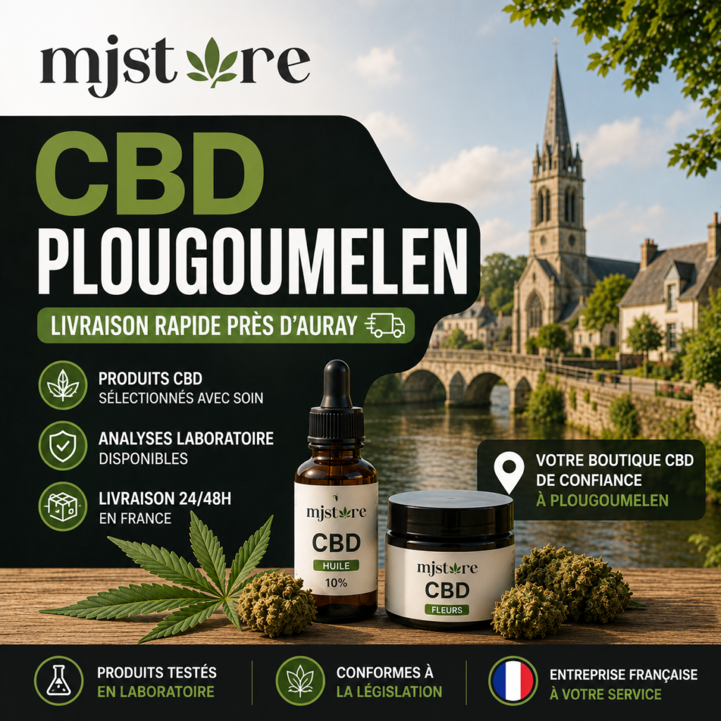 CBD Plougoumelen livraison rapide près d’Auray avec MJ Store