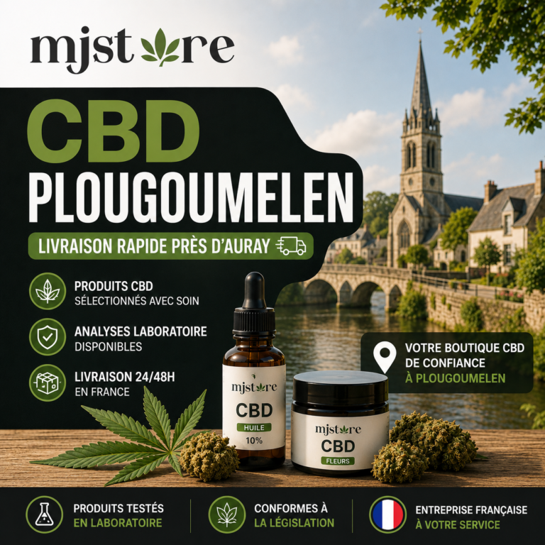 CBD Plougoumelen livraison rapide près d’Auray avec MJ Store
