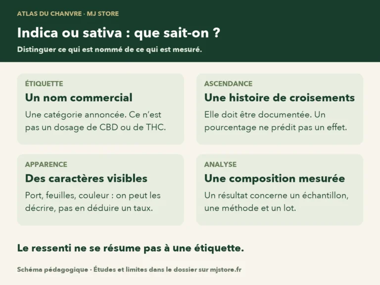 Un nom commercial, une ascendance, une apparence et une composition mesurée sont quatre informations distinctes.