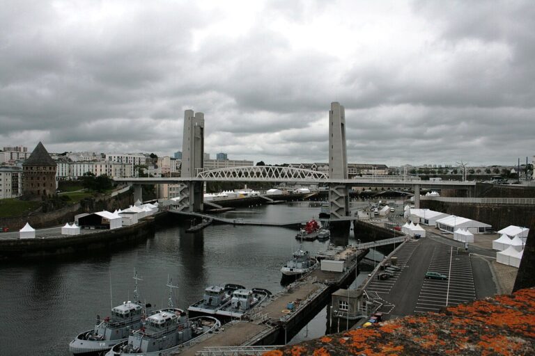 Pont de Recouvrance au-dessus de la Penfeld à Brest