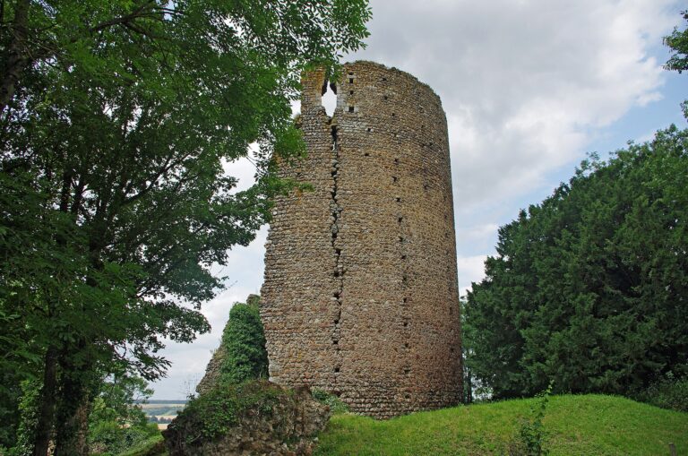Donjon du château féodal de Fréteval dans le Loir-et-Cher