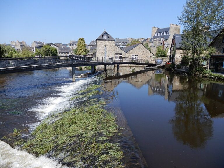 Le Trieux autour de l’île Saint-Michel à Guingamp, dans les Côtes-d’Armor.