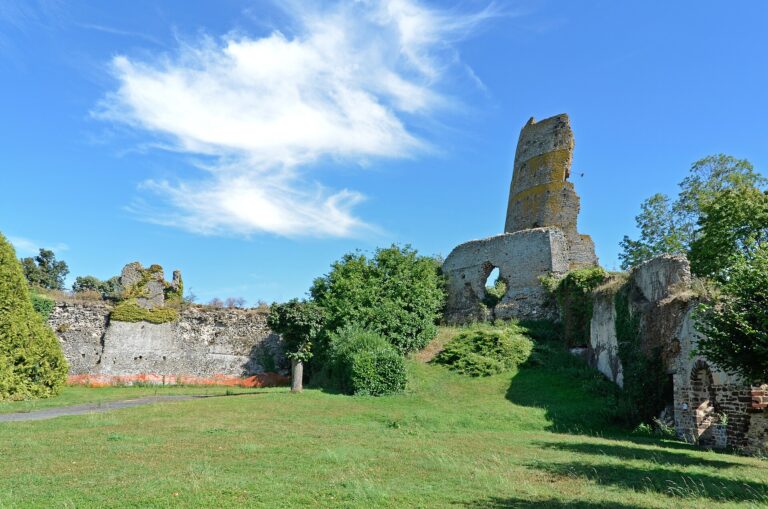 Ruines du château de Mondoubleau dans le Loir-et-Cher