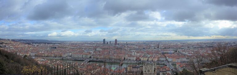 Vue panoramique de Lyon depuis Fourvière
