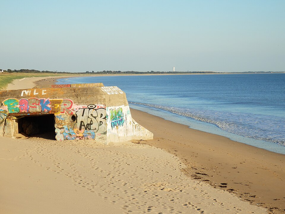 Plage de Barbâtre sur le littoral vendéen