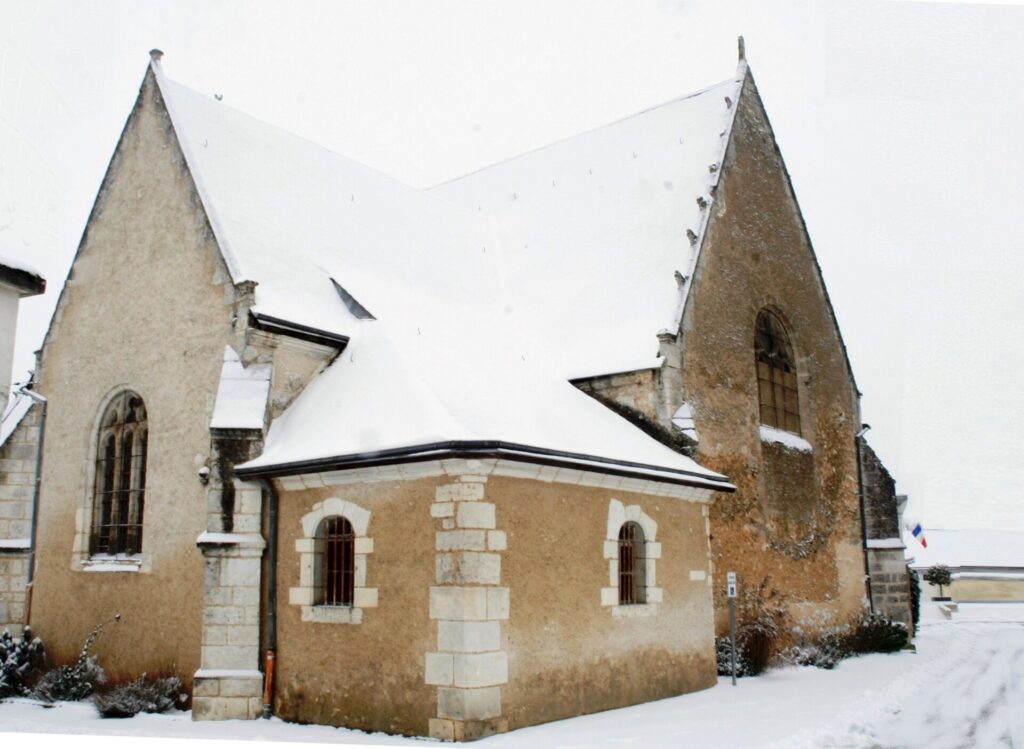 Église Saint-Hilaire de Villiers-sur-Loir en hiver
