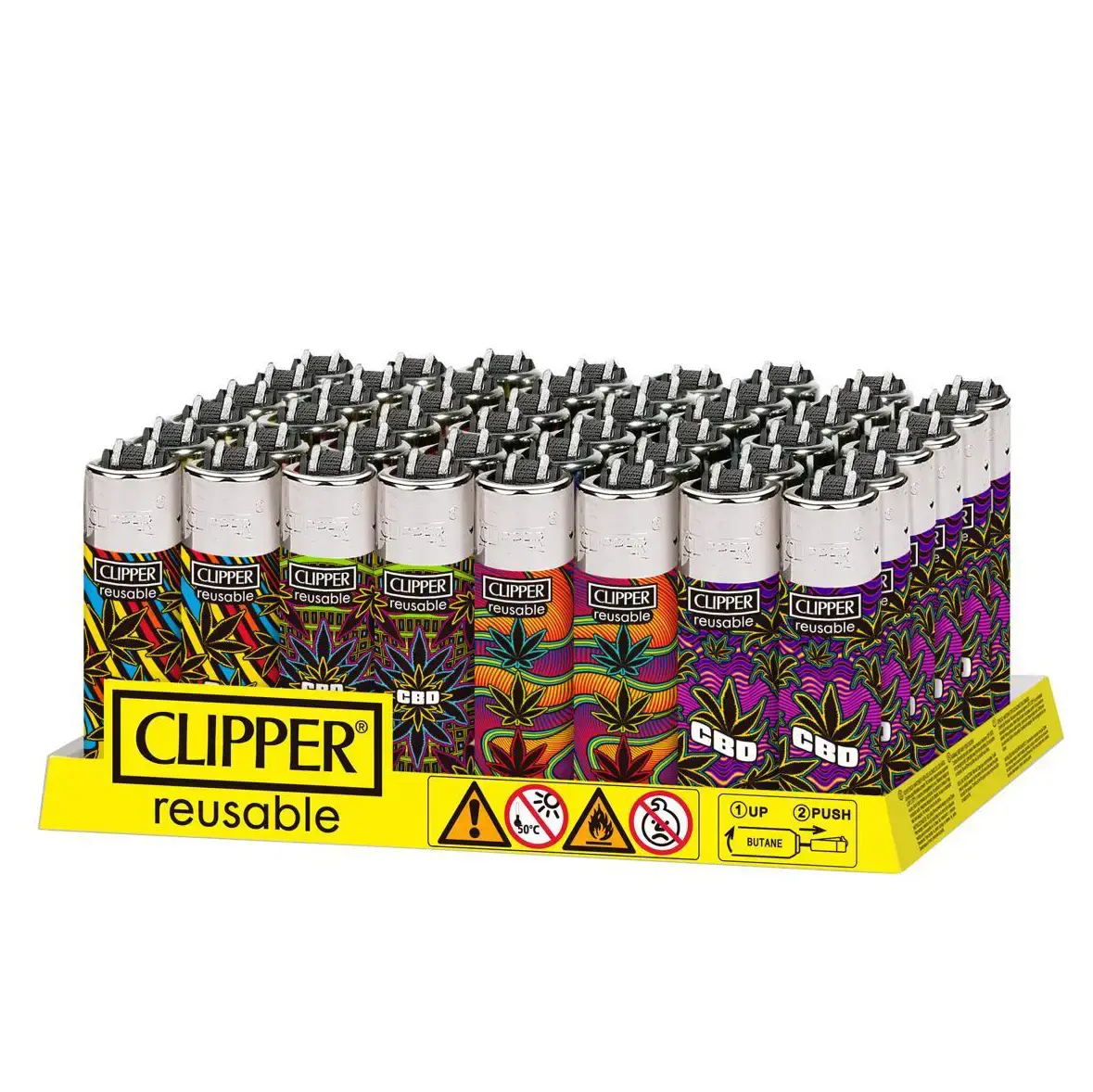 Clipper Micro Neon CBD parmi les briquets pas chers MJ Store