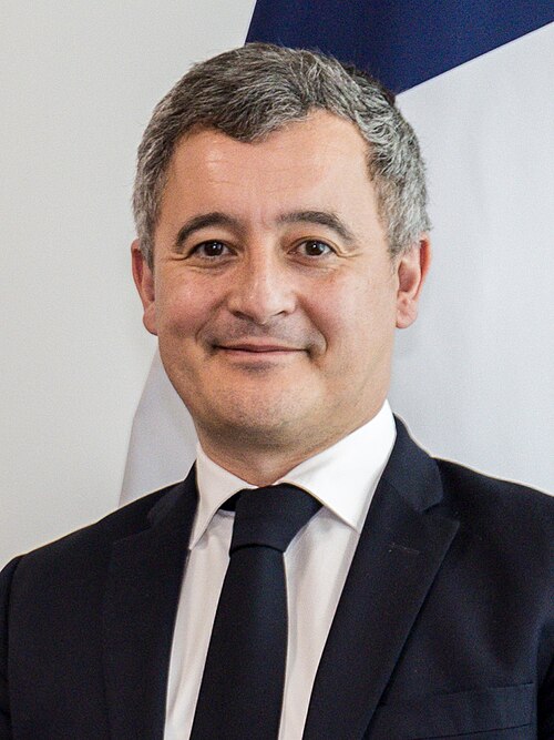 Portrait de Gérald Darmanin en 2025