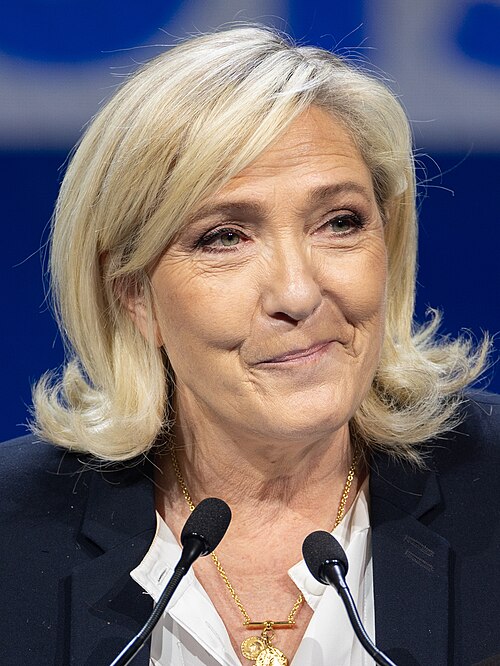 Portrait de Marine Le Pen en 2025