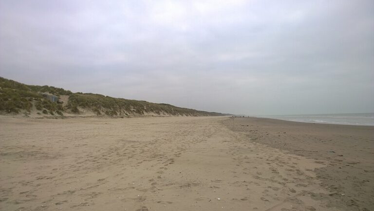 Plage du Touquet sur la Côte d’Opale dans le Pas-de-Calais