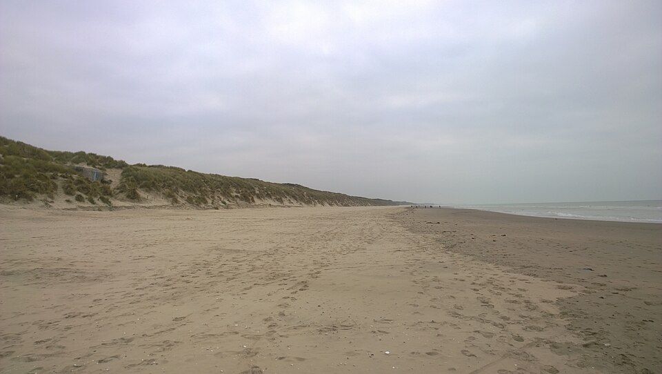 Plage du Touquet sur la Côte d’Opale dans le Pas-de-Calais