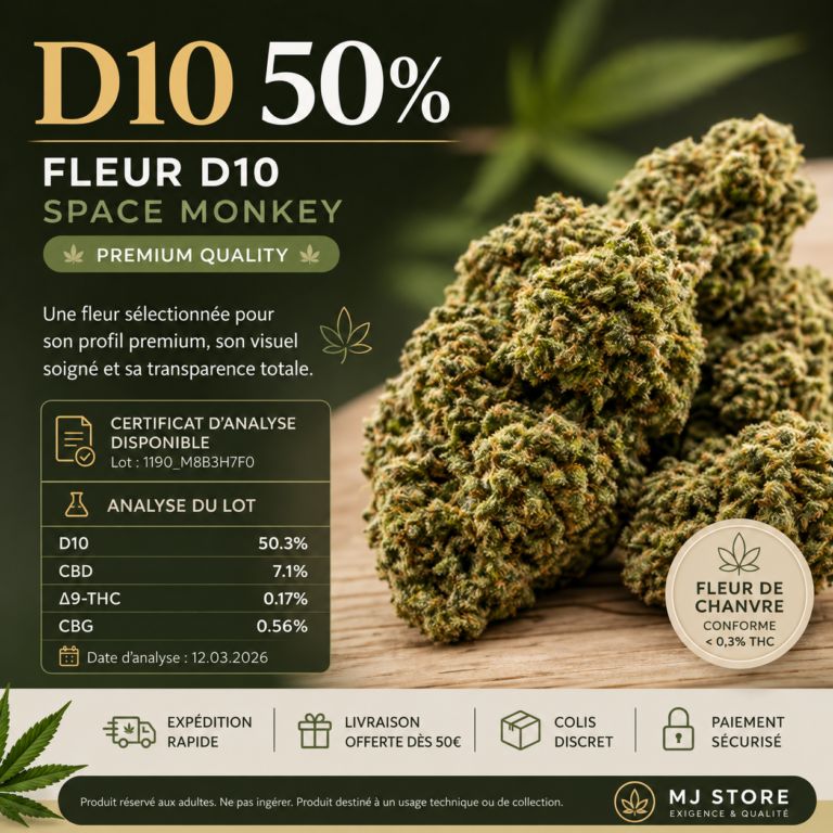 Fleurs Space Monkey D10 50 % en gros plan sur fond vert