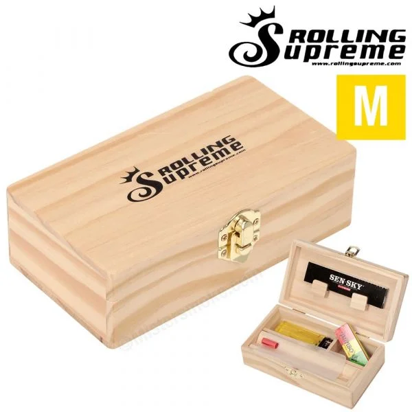 Spliff Box Medium boîte en bois compartimentée chez MJ Store