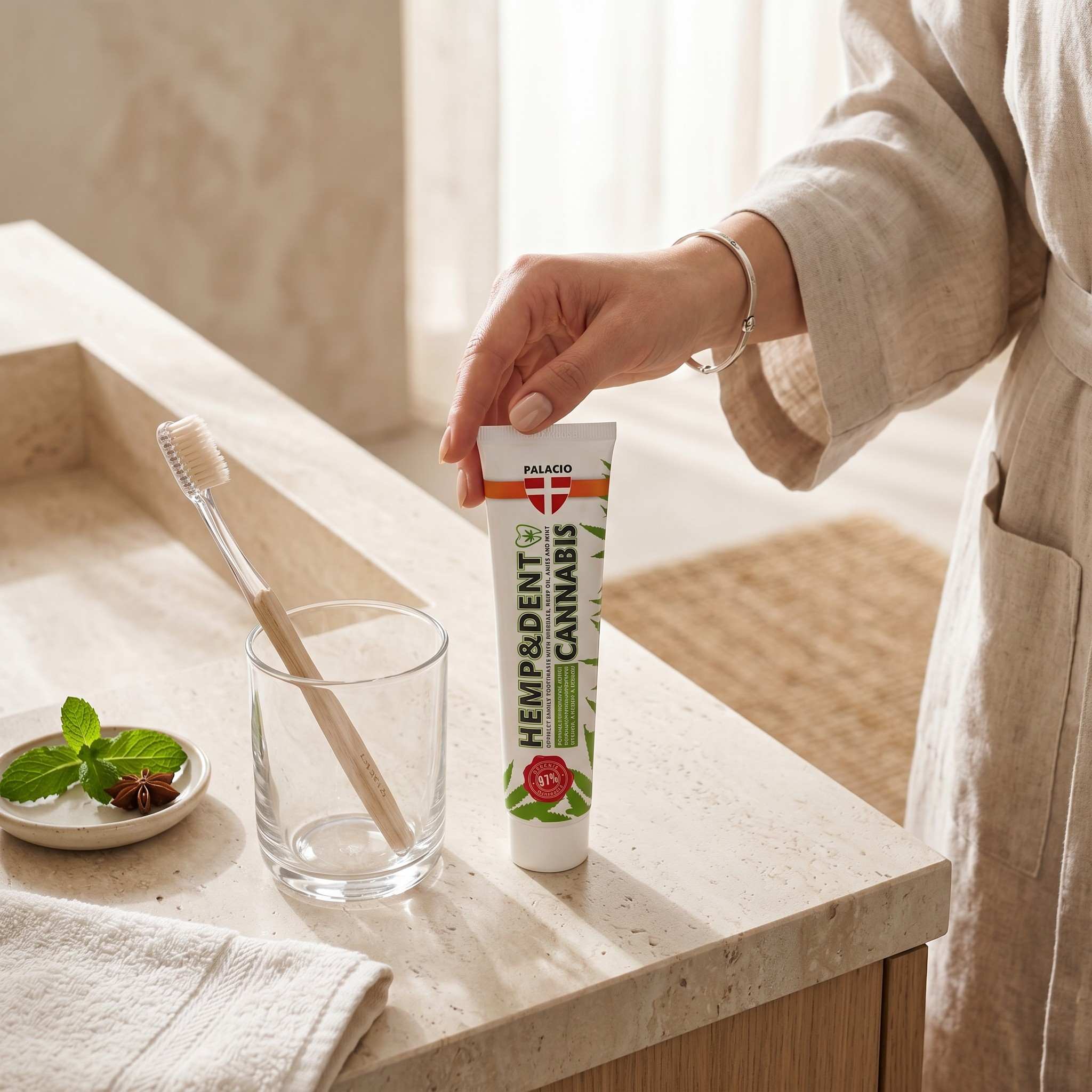 Palacio — Dentifrice Hemp Dent au chanvre, 75 g