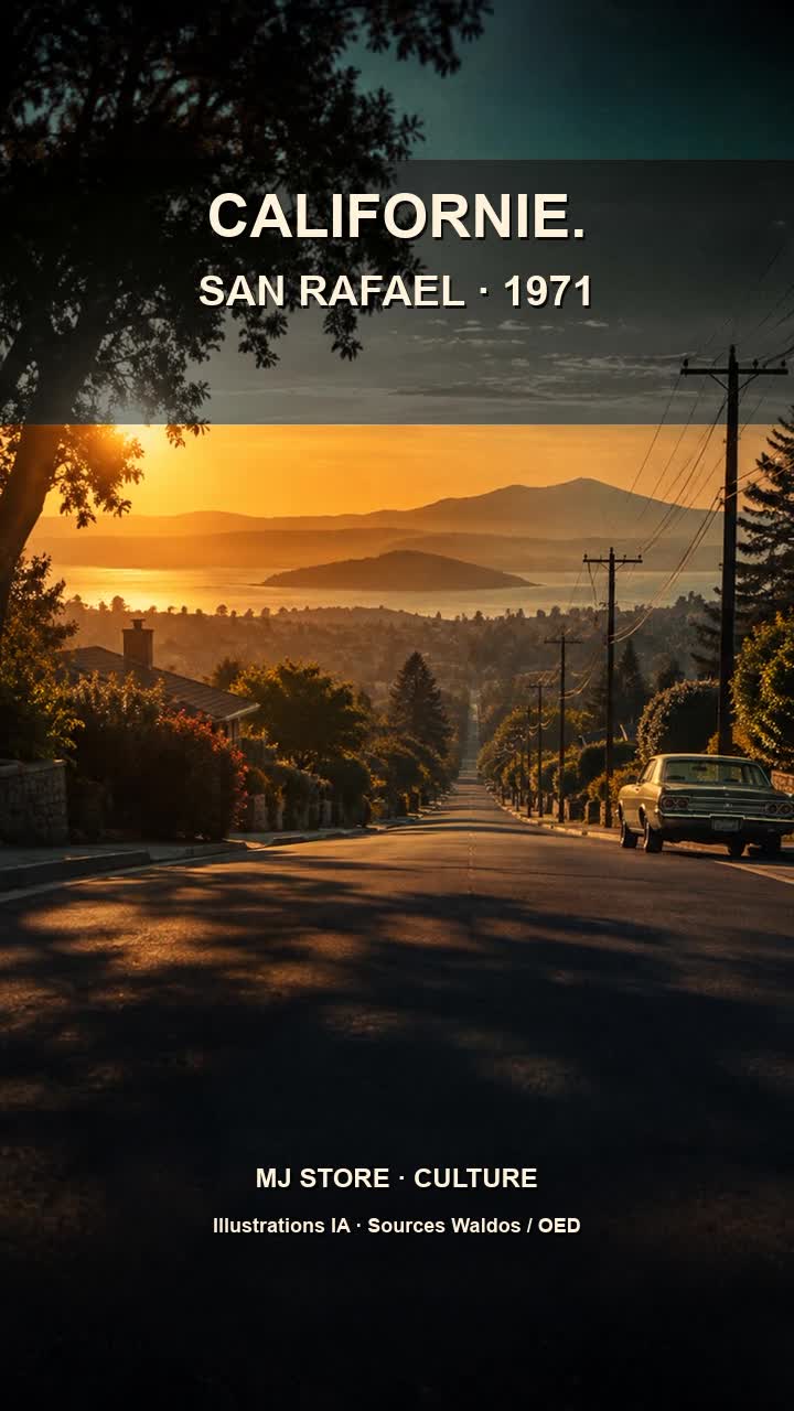 Rue californienne : reconstitution visuelle IA de l’ambiance du récit