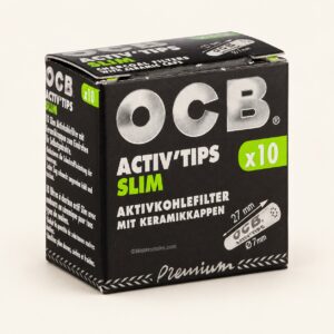 OCB Activ Tips charbon x10 — photo du produit et de sa marque