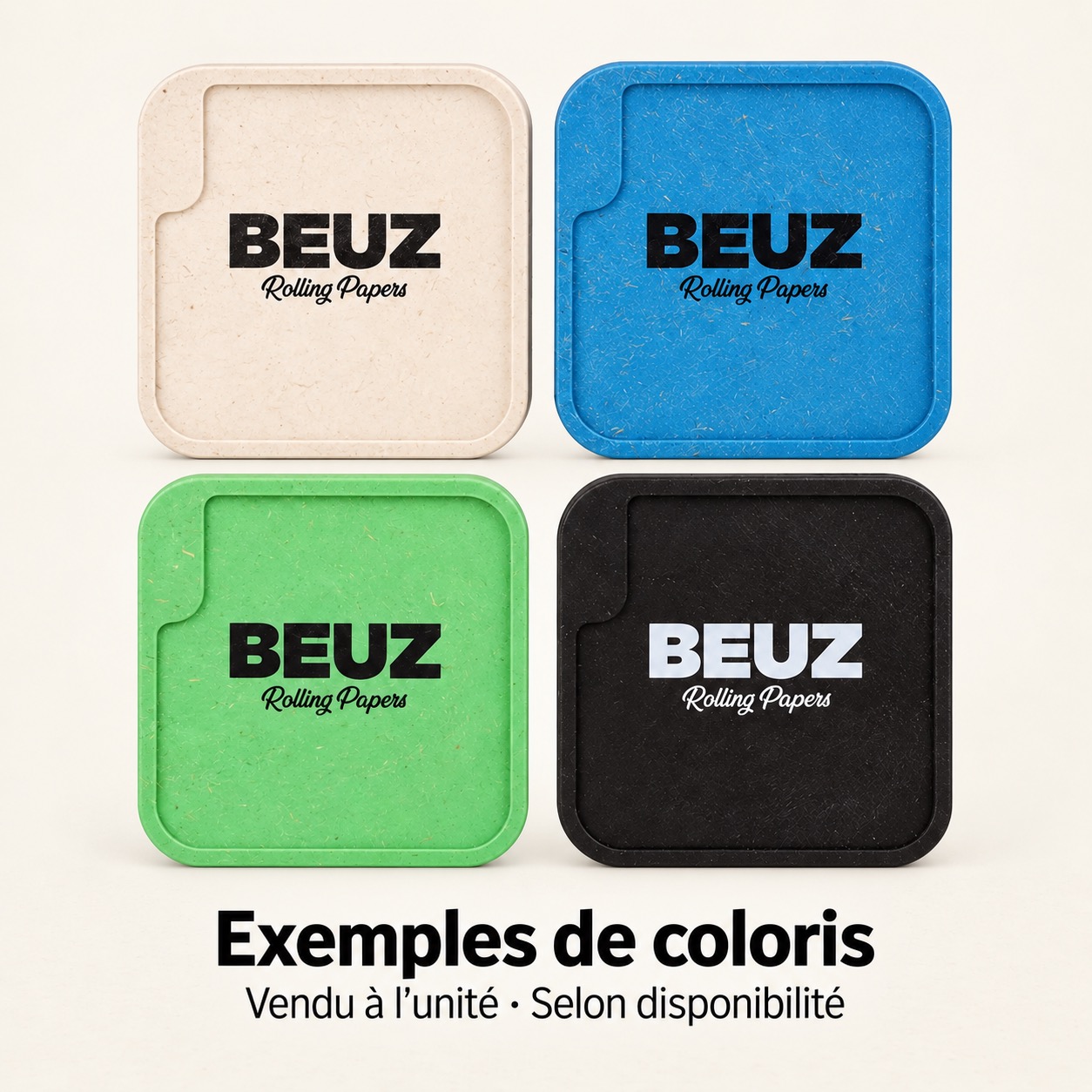 Grinder BEUZ Cubix à base de chanvre, photographie du catalogue MJ Store.