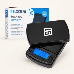 Balance JAVA 100 g / 0,01 g — photo du produit et de sa marque